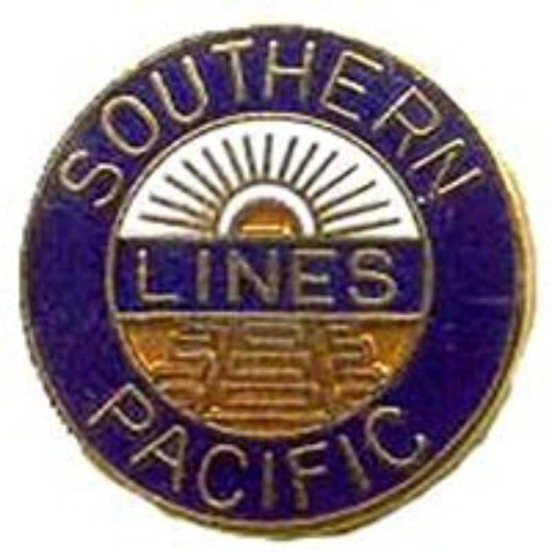 P01048 Pin - Railroad, Southern Pacific Sunset - 1 in.