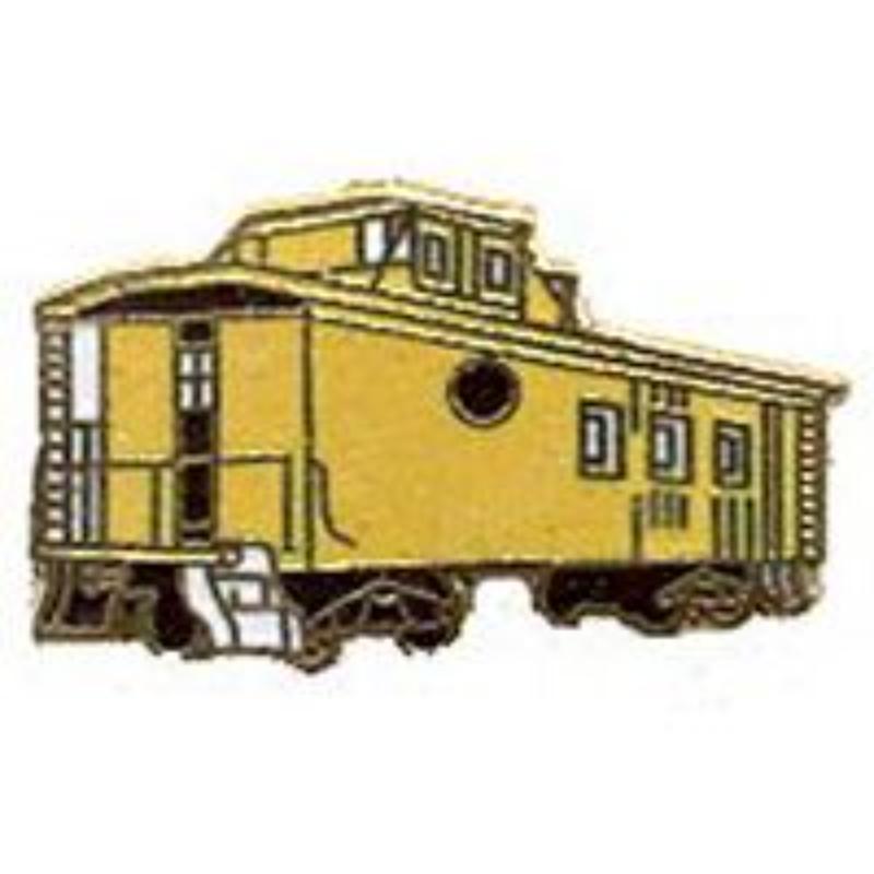 P01197 Pin - RR, Caboose, Yellow - 1 in.