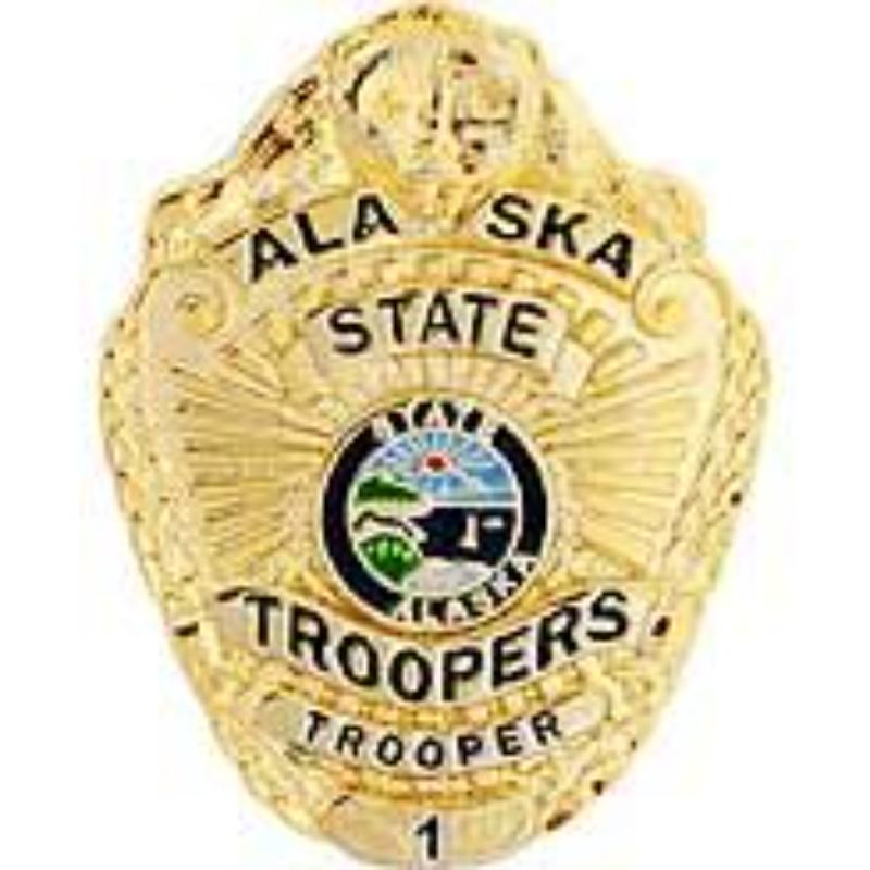 P02602 Pin - Police decal, Alaska - 1 in.