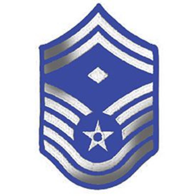 USAF E8 Senior Master Sergeant Insignia - Large - 1.56 in. - Durable Design