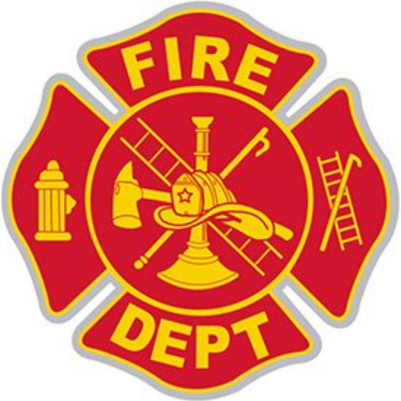P03487 Pin - Fire Department Axes - Red & Yellow - 1.5 in.