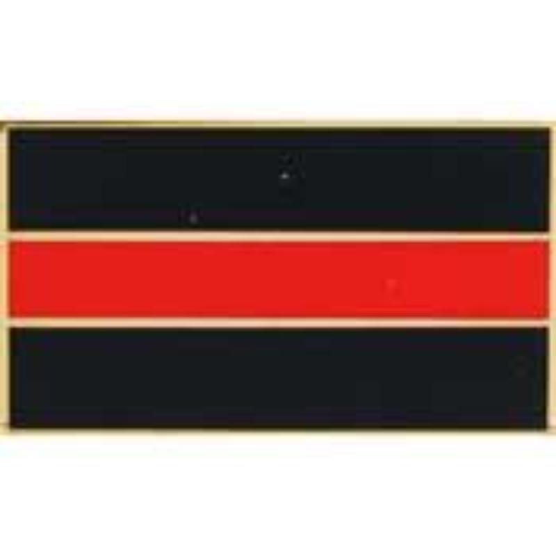P05244 Pin - Fire, Red Line Honor Flag - Red & Black - 1.125 in.