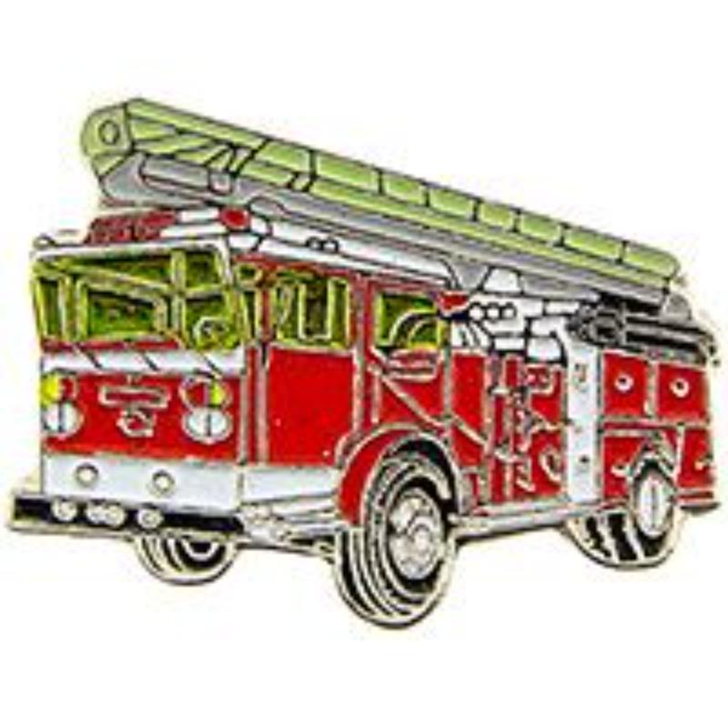 Fire Truck Ladder Pin - Red - 1 in. - Durable Material - Military Theme