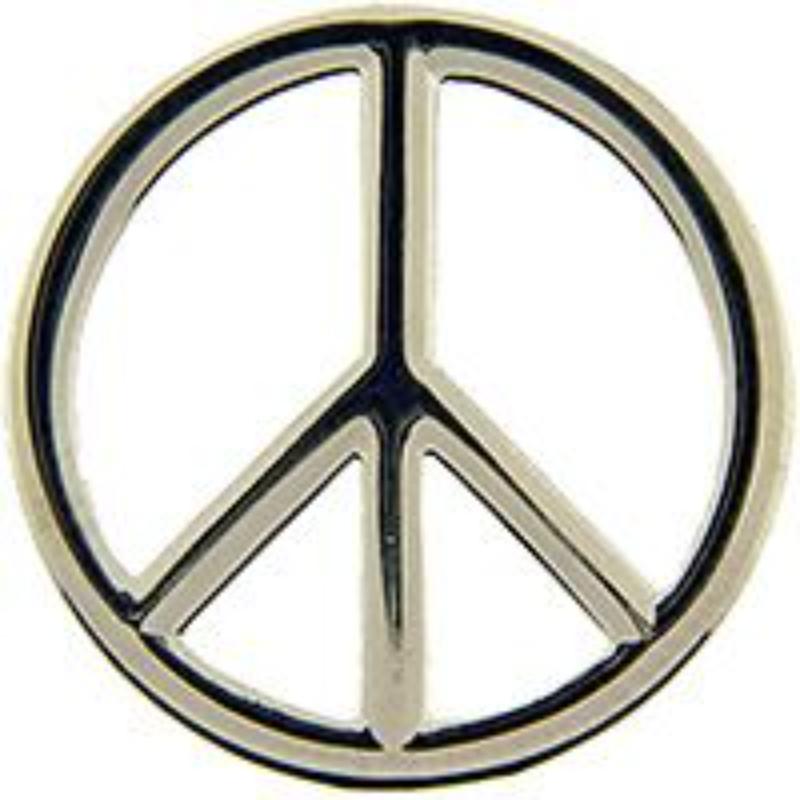 P06833 Pin - Peace Sign, Cut-Out - 1 in.