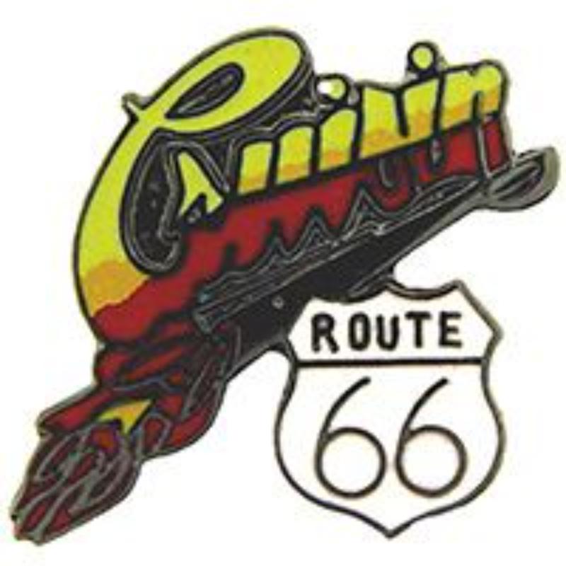 P06953 Pin - Route 66, Cruisin - 1 in.