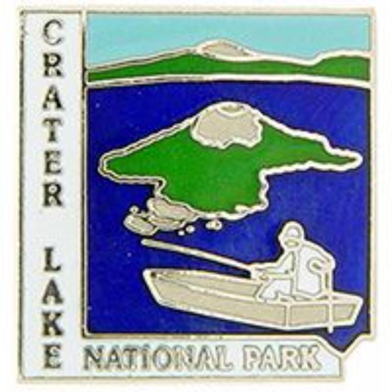 Crater Lake National Park Pin - Multi-Color - 1 in. - Durable Design