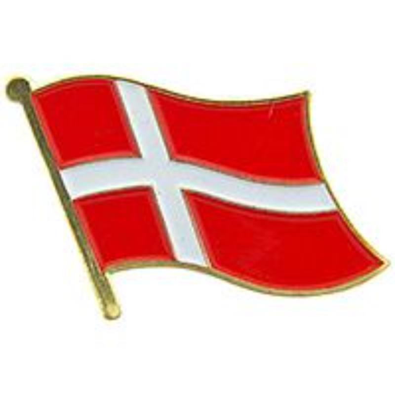 P09524 Flag Pin - Denmark - 1.625 in.