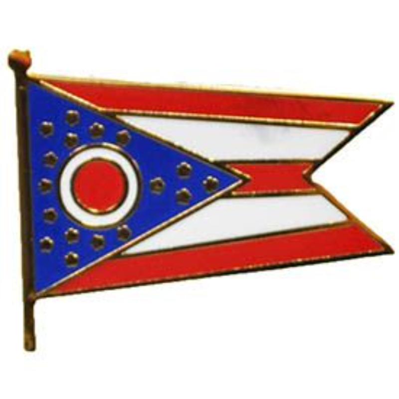 P09936 Flag Pin - Ohio - 1.625 in.