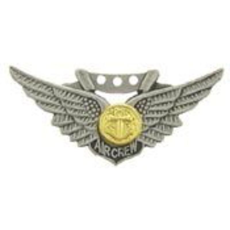 P12025 Mini Wing Pin - USN, Combat Aircrew - 1.125 in.
