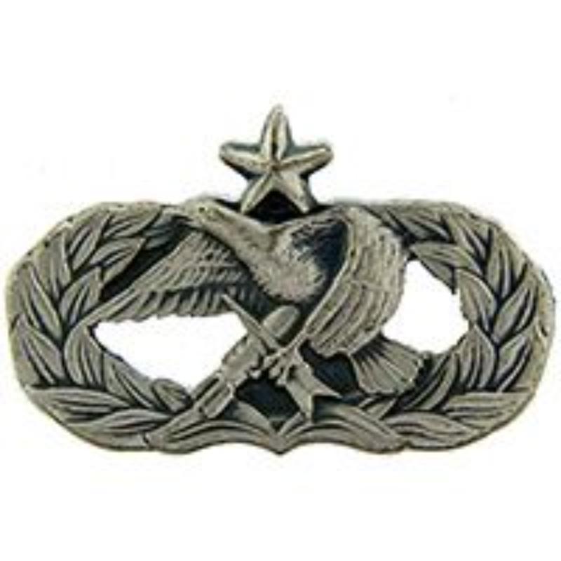 Mini Wing Pin - USAF Munition Senior - Pewter - 0.88 in. - Durable Design