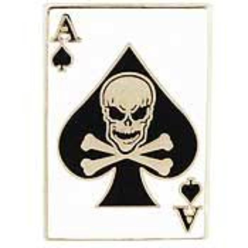 P12242 Pin - Death Ace, Card - 1 in.