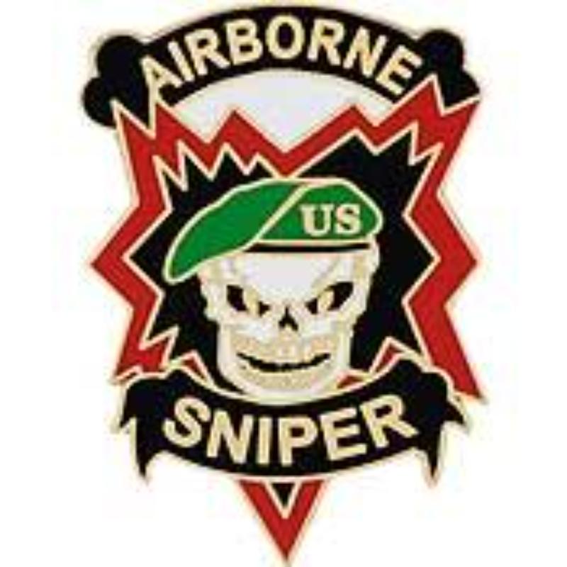 P12518 Pin - Special Airborne, Sniper - 1.125 in.