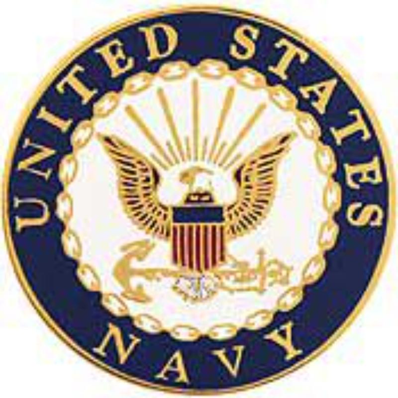 P12657 Mini Pin - USN Logo A - 0.5 in.