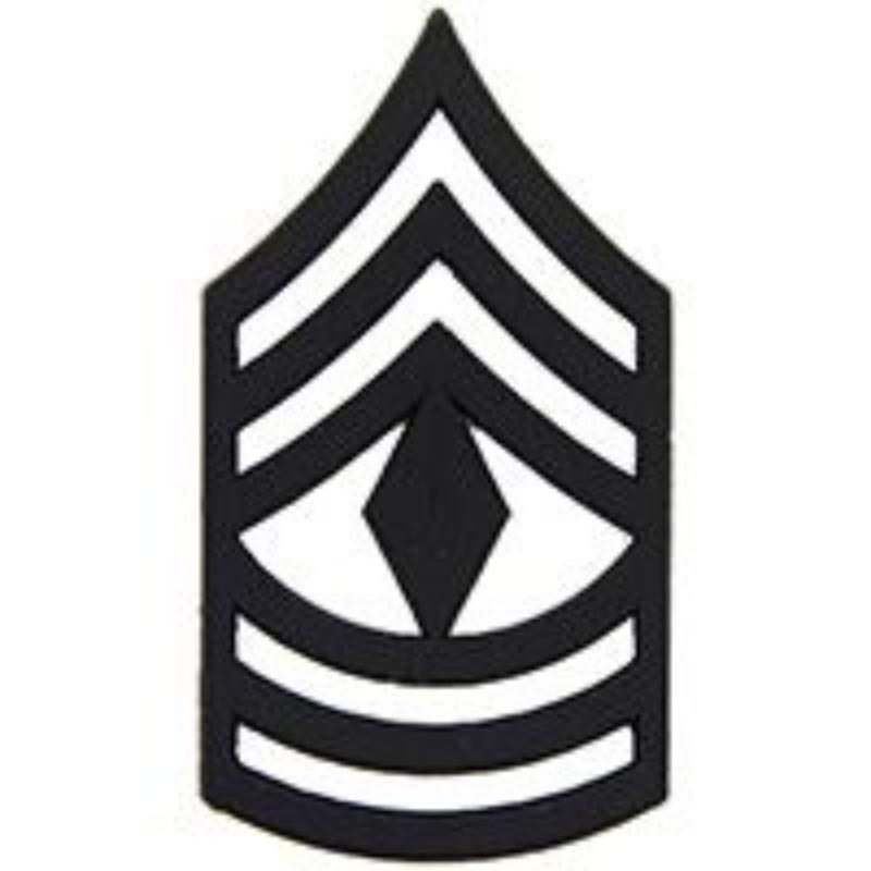 P12756 Rank - Army, E8, 1st Sergeant - 0.81 x 1.5 in.