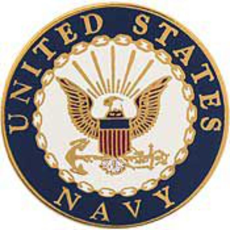P13769 Pin - USN Logo C - Medium - 0.88 in.