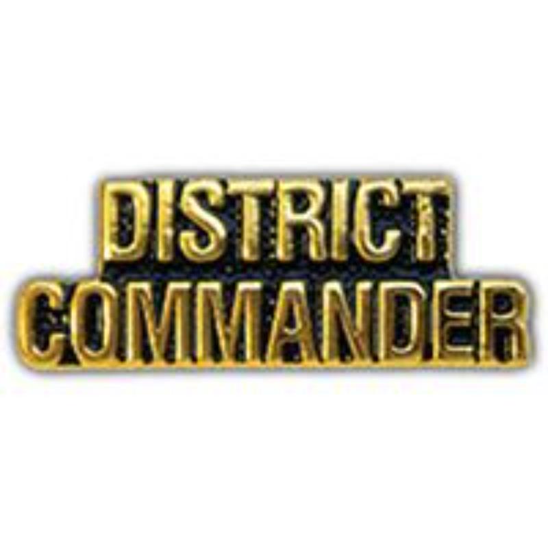 P14201 Pin - Script, Distinguished Commander - 1 in.