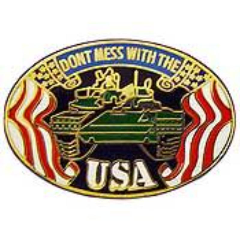 P14804 Pin - Army, Tank, Dont Mess - 1.25 in.