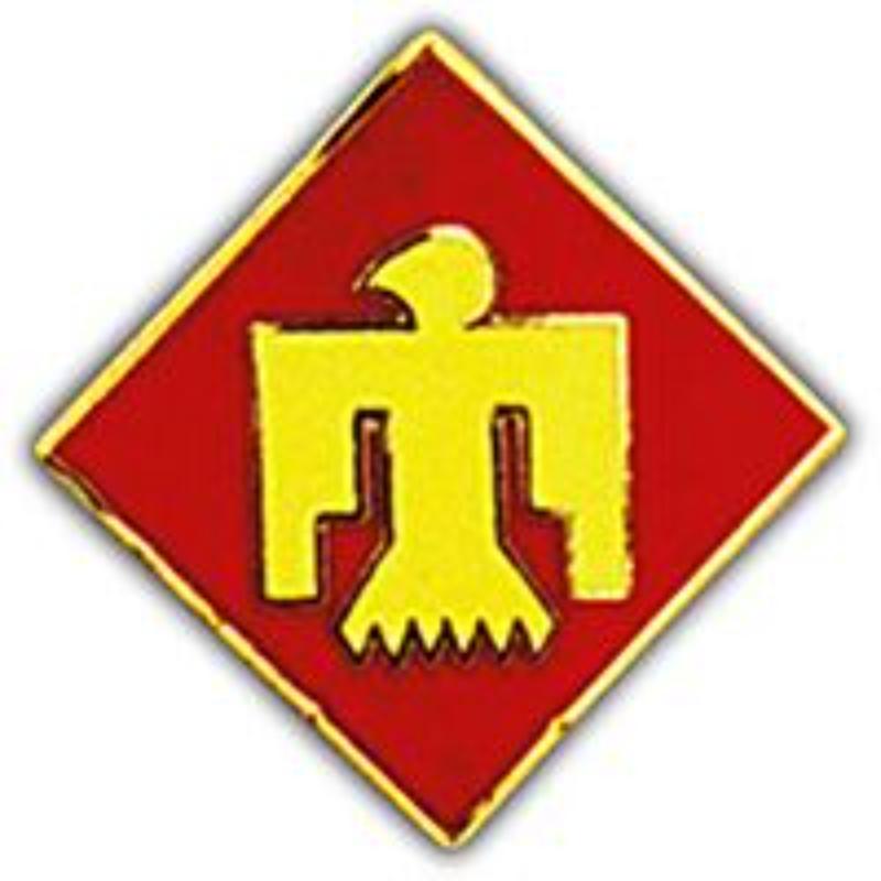 P14849 Pin - Army, 45th Infantry Division - 1 in.