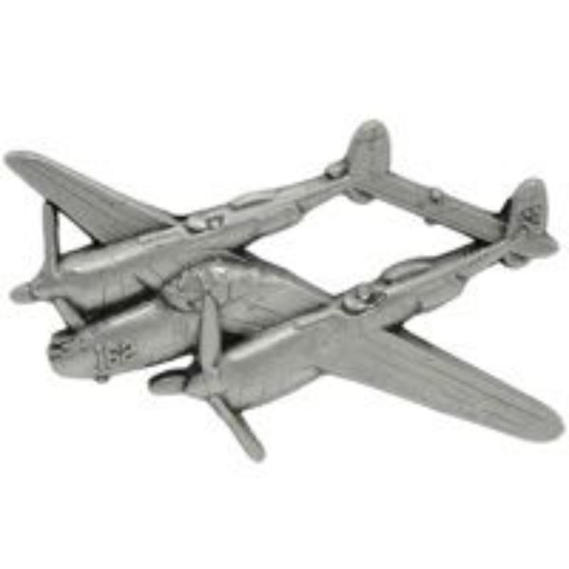 P14918 Pin - APL, P-38 Lightning - Pewter - 1.25 in.
