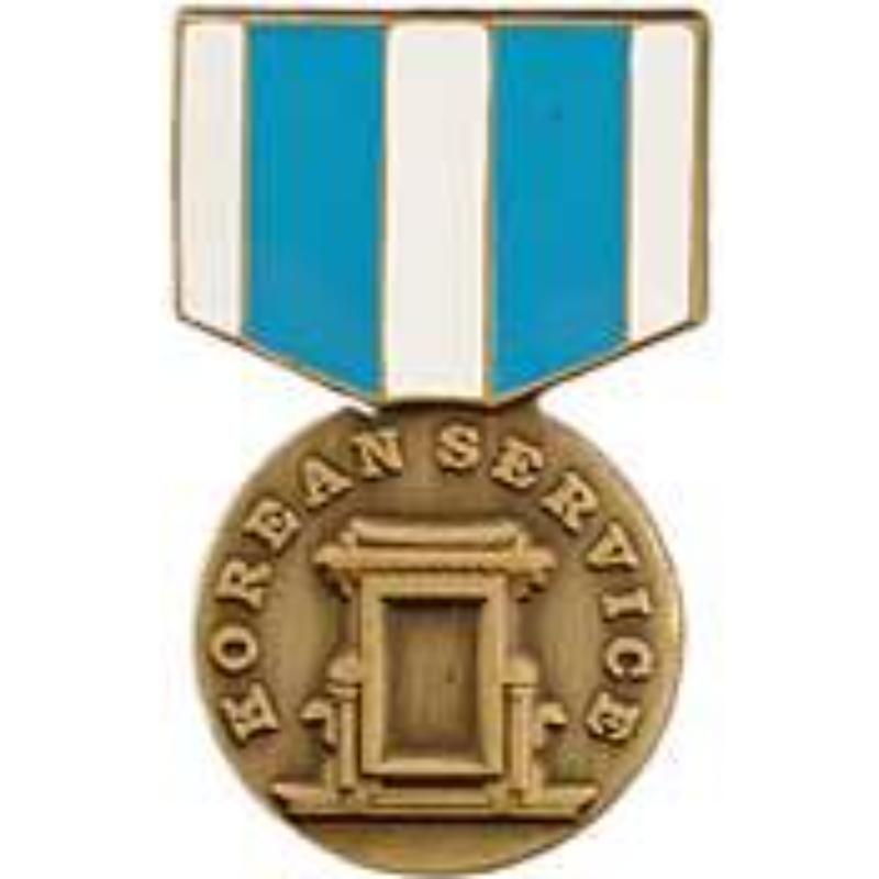 P14929 Pin - Medal, Korean Service - 1.181 in.