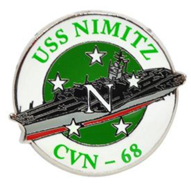 P14939 Pin - USS, Nimitz - 1 in.