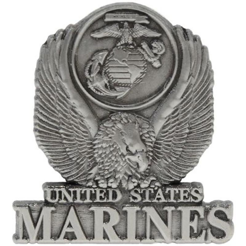 P15009 Pin - USMC Logo Eagle - Pewter - 1.125 in.