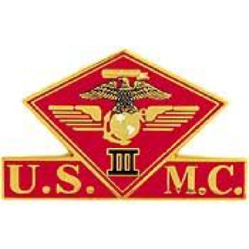 P15018 Pin - USMC, 3rd MC Wing - 1.38 in.