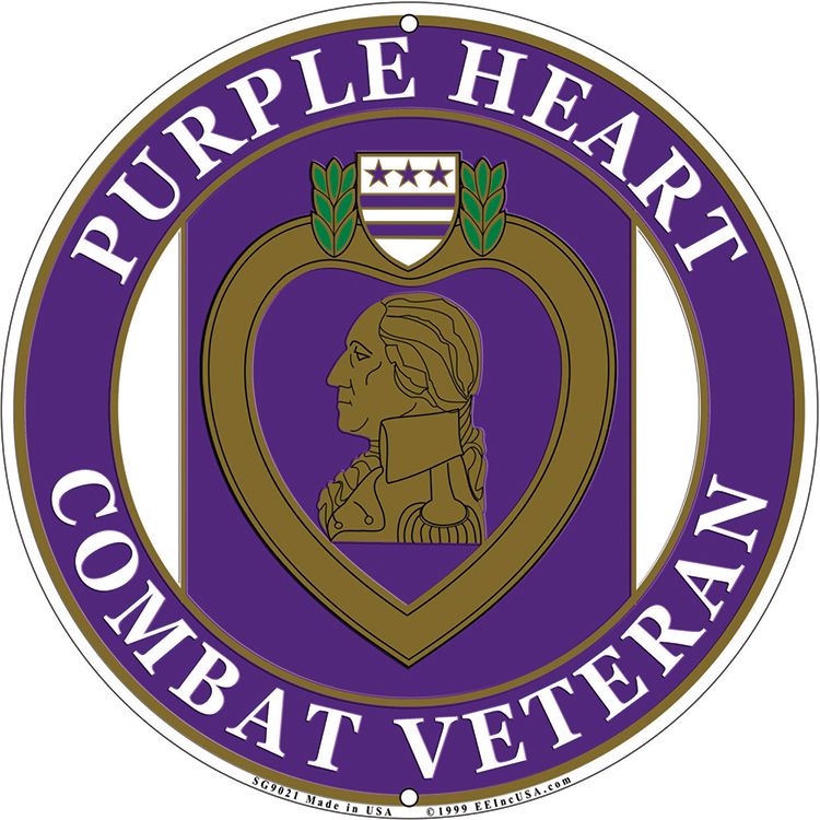 SG9021 Sign - Purple Heart - 12 in.