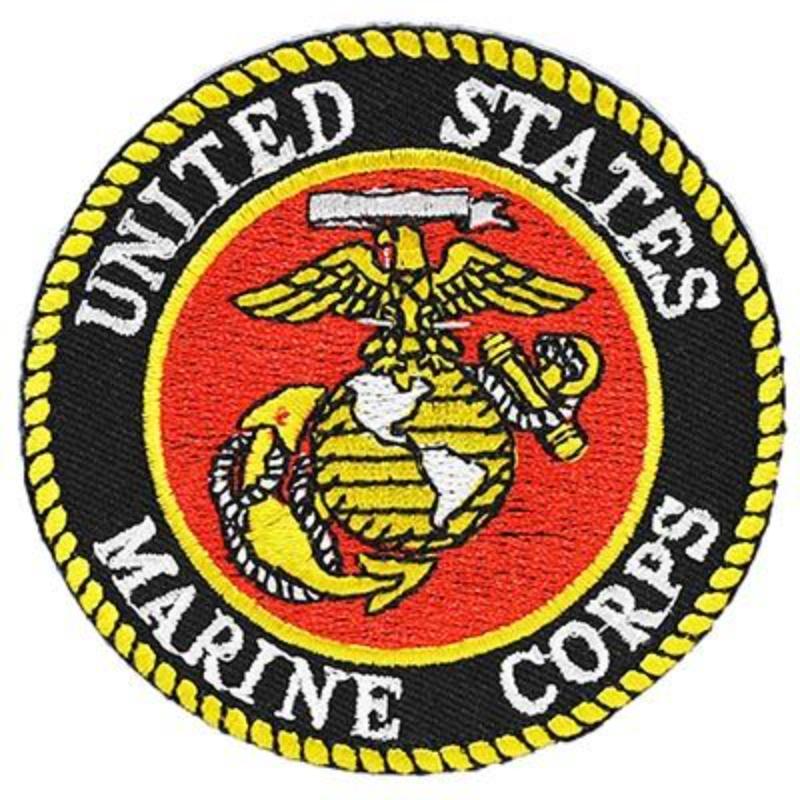Picture of Eagle Emblems PM0001V Patch - USMC Logo - 3V - Cloth Hook & Eye - 3.63 in.