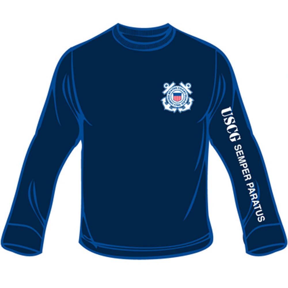 CS2500 T-Shirt - US Coast Guard Semper Para, Dark Blue