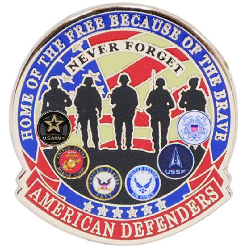 P15706 Pin - American Defenders - 1.125 in.