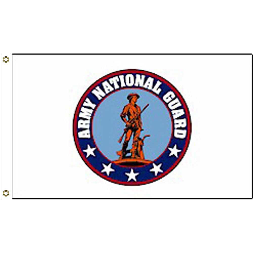 F3215-05 Flag - National Guard, Nylon-Glow - 3 x 5 ft.