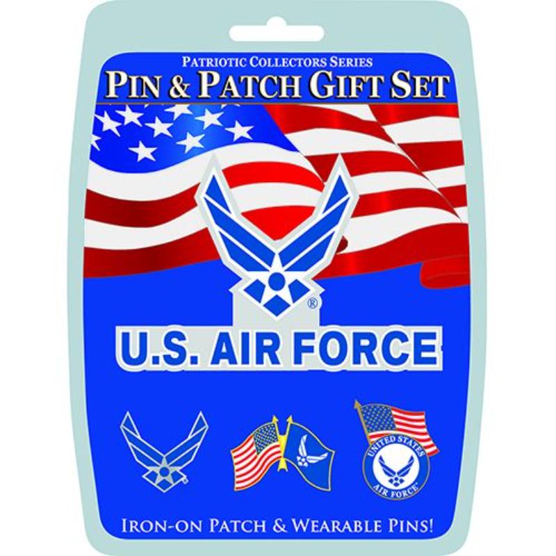 Picture of Eagle Emblems DIS0020 Gift Set - U.S.Air Force - 3 Pins & 1 Patch