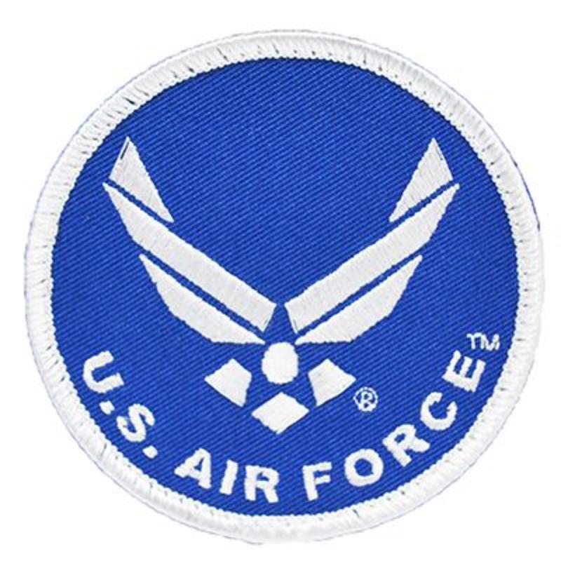 PM0519V Patch - USAF Symbol II - Cloth Hook & Eye - 3.63 in.