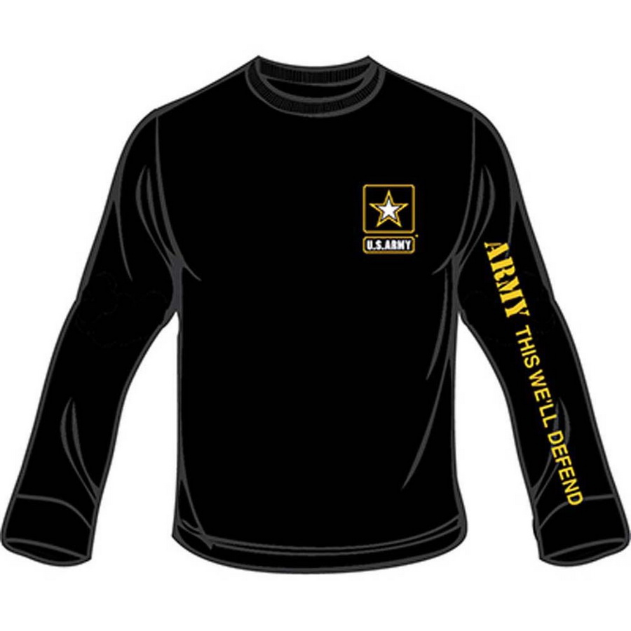 CS2100 T-Shirt - US Army This Well Defend, Black