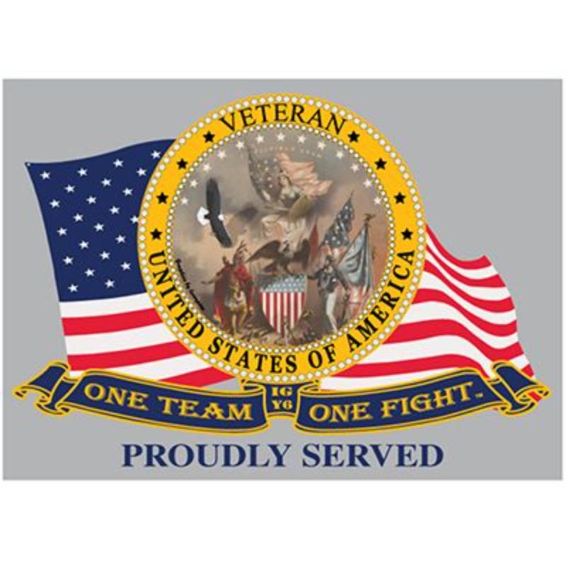MG0825 Magnet - U.S. Veteran Button - 2.5 x 3.5 in.