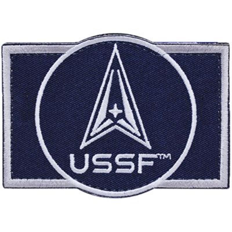 PM5133V Patch - USSF Logo II Rectangle - Cloth Hook & Eye - 3.5 x 2.5 in.