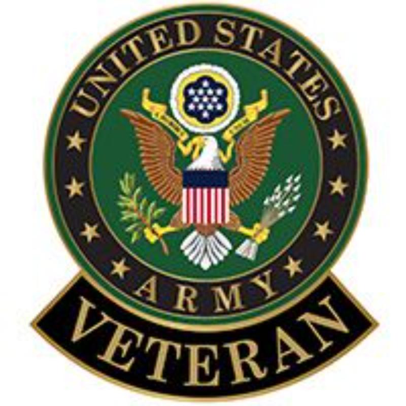 P12565 Pin - Army Symbol, Veteran - 1.125 in.