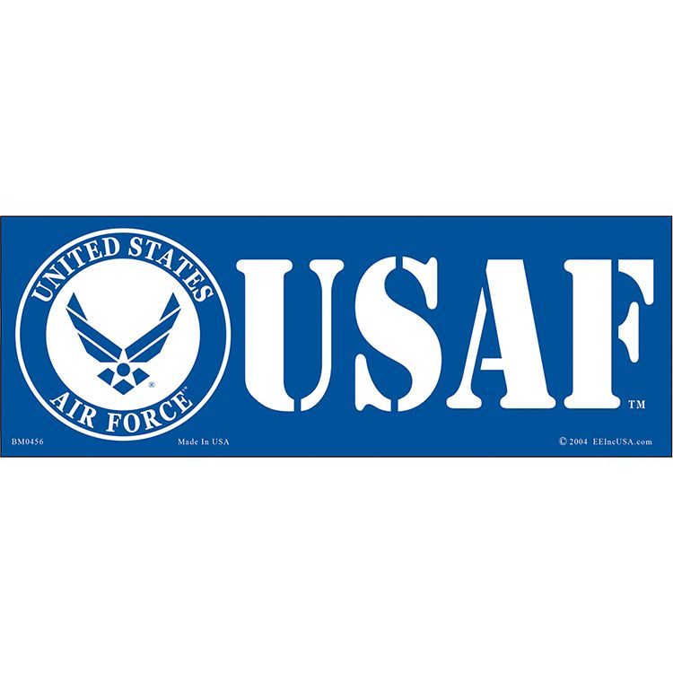 BM0456 Sticker - USAF Symbol III - 3.5 x 10 in.