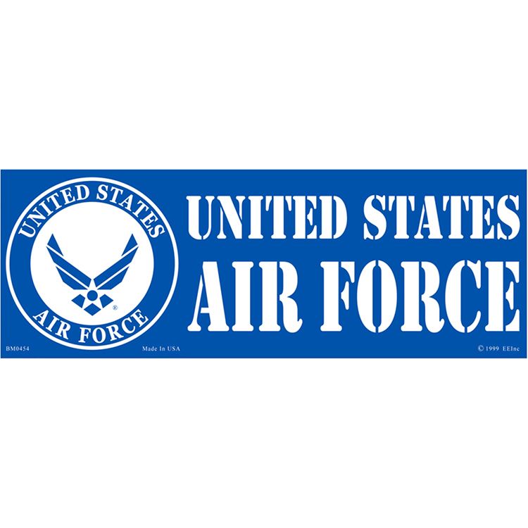 BM0454 Sticker - USAF Symbol III - 3.5 x 10 in.