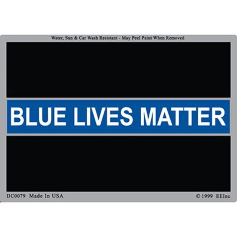 DC0079 Sticker - Police - Lives Matter, Blue Line - 3 x 4.25 in.