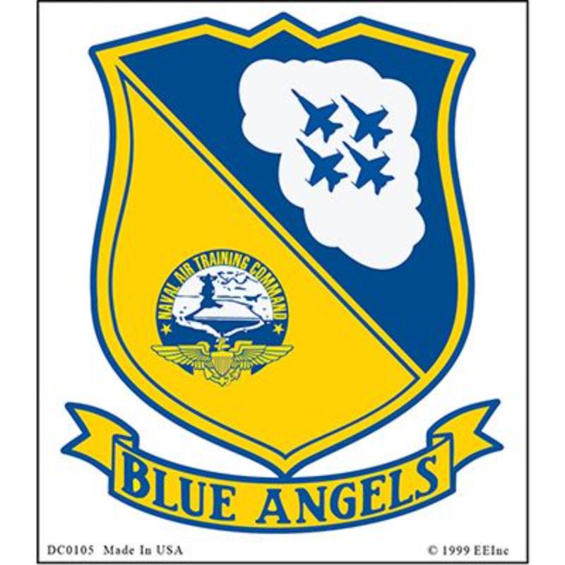 DC0105 Sticker - USN, Blue Angels - 3 x 4.25 in.