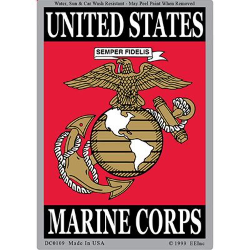 DC0109 Sticker - USMC EGA - 3 x 4.25 in.