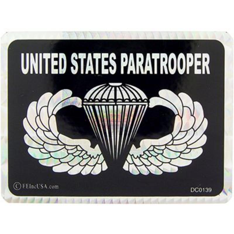 DC0139 Sticker - Army Paratrooper - 3 x 4.25 in.