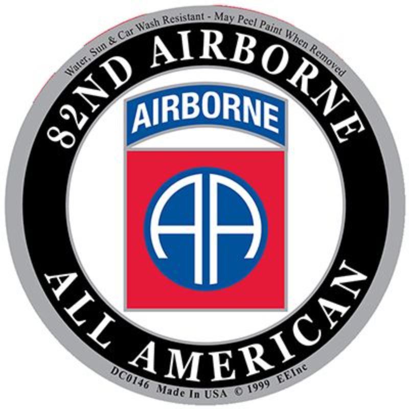 DC0146 Sticker - Army, 82nd Airborne - 3.5 in.