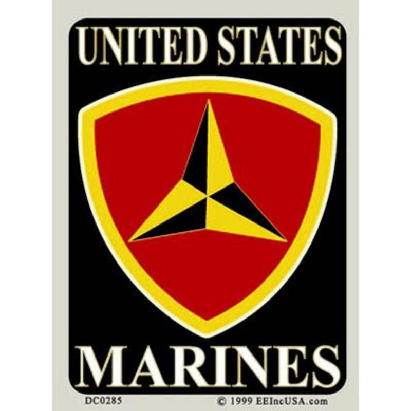 DC0285 Sticker - USMC, 3rd Division - 3 x 4.25 in.