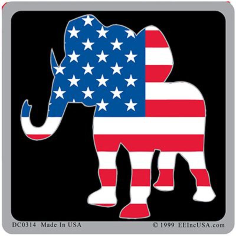 DC0314 Sticker - Party, Republican - 3 x 4.25 in.