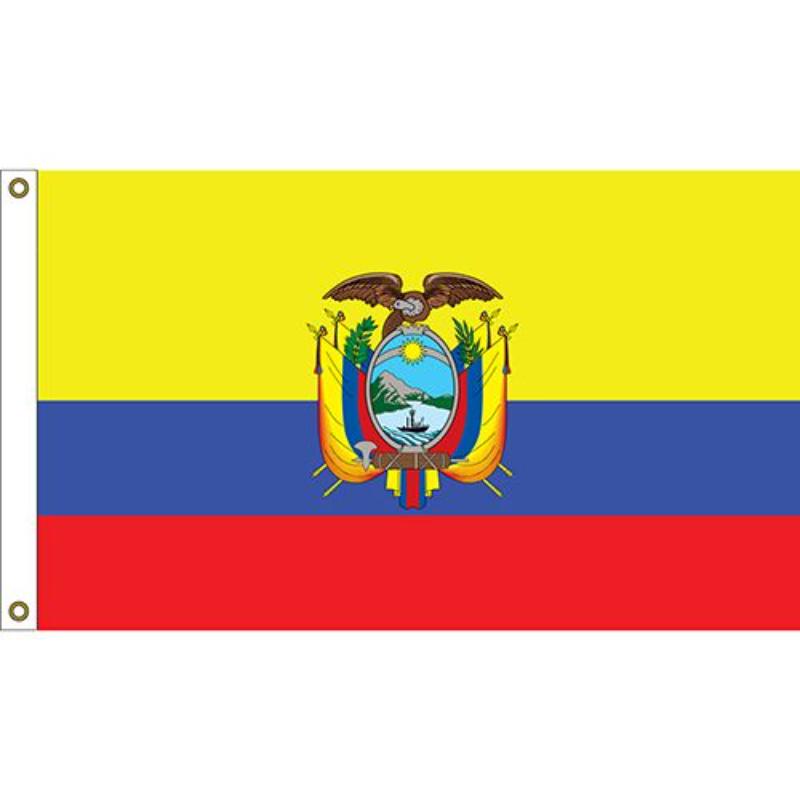 F1028 Flag - Ecuador - 3 x 5 ft.