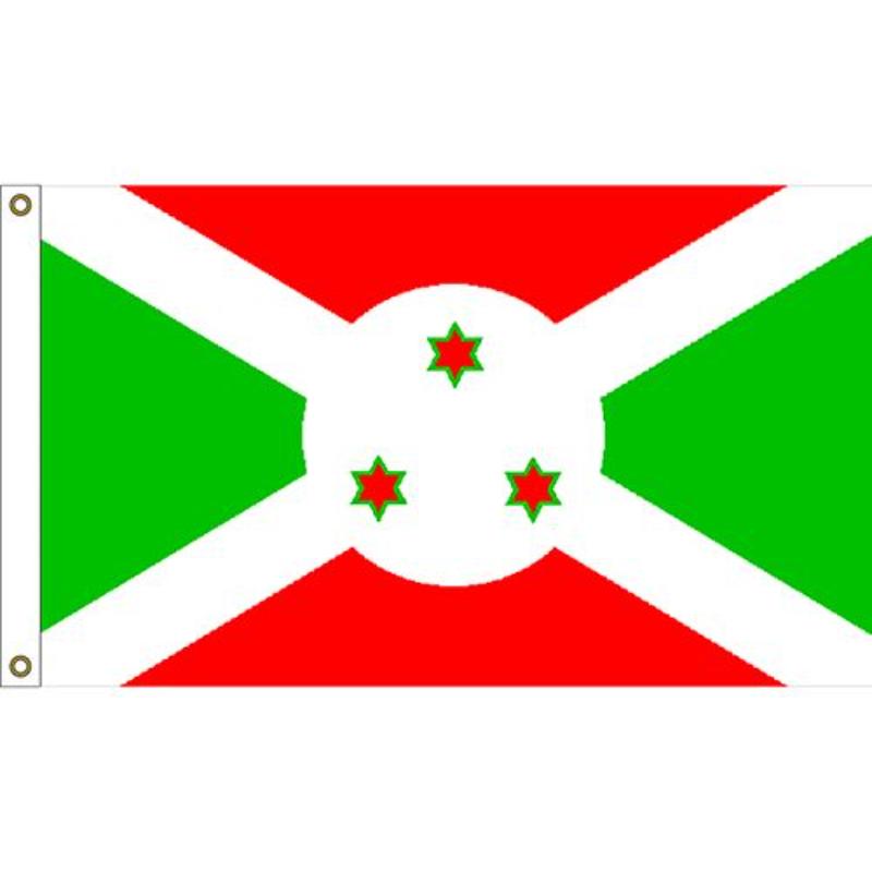 F1164 Flag - Burundi - 3 x 5 ft.