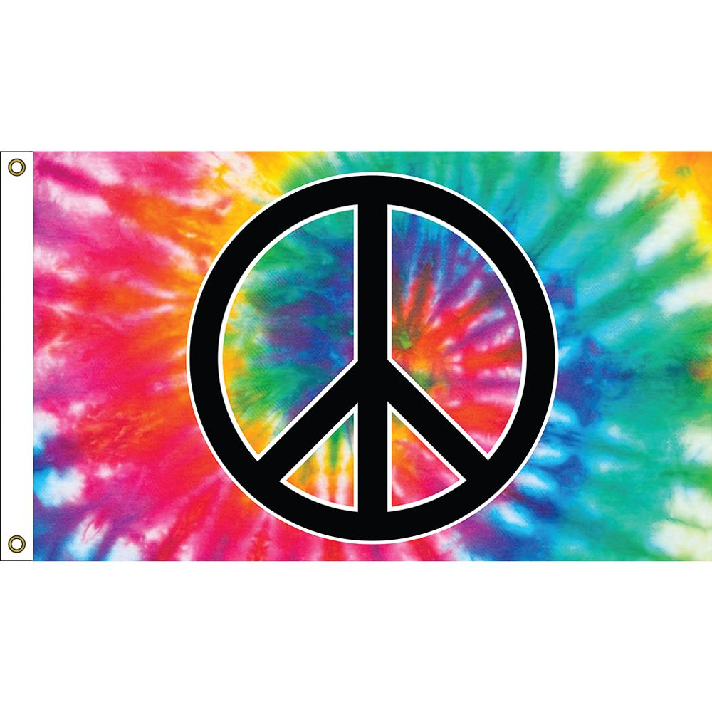 F1641 Flag - Peace Sign - 3 x 5 ft.